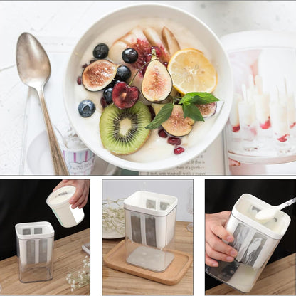 Greek Yogurt & Curd Maker – Fine Mesh Strainer with Lid for Homemade Yogurt, Paneer & Cheese (Pack of 1)