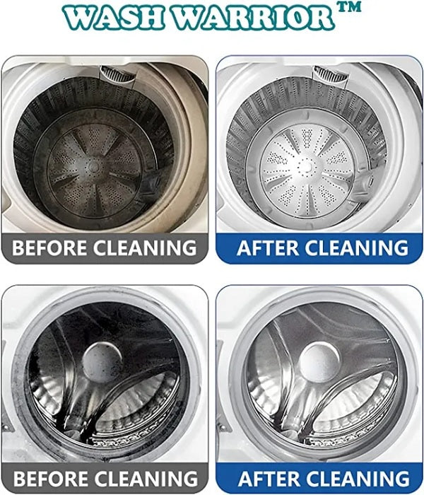 Washing Machine Cleaning Tablets (Pack of 10) – Deep Cleaner for Drum & Tub, Removes Dirt, Odor & Residue