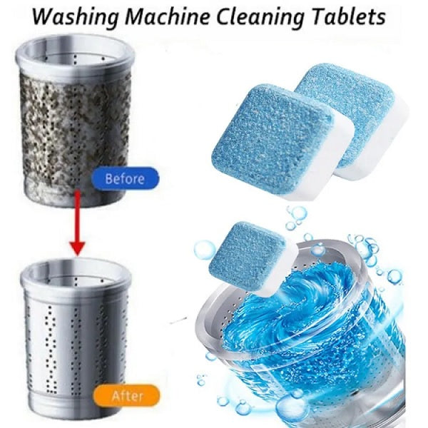 Washing Machine Cleaning Tablets (Pack of 10) – Deep Cleaner for Drum & Tub, Removes Dirt, Odor & Residue