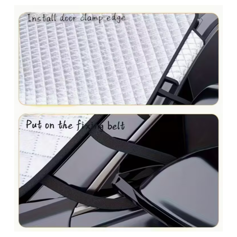 Premium Car Sunshade - Ultimate UV Protection & Heat Blocker for Windshield (Pack of 1)