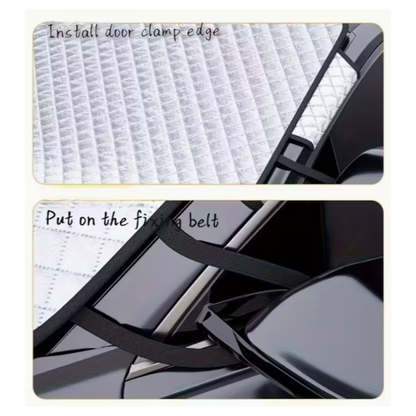 Premium Car Sunshade - Ultimate UV Protection & Heat Blocker for Windshield (Pack of 1)