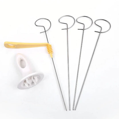 Potato Spiral Cutter- Stainless Steel Sticks- Potato Twister tool (Pack of 4 PCs)