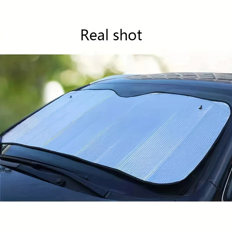 Premium Car Sunshade - Ultimate UV Protection & Heat Blocker for Windshield (Pack of 1)