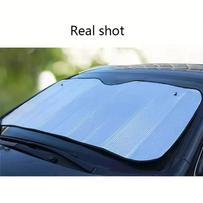 Premium Car Sunshade - Ultimate UV Protection & Heat Blocker for Windshield (Pack of 1)